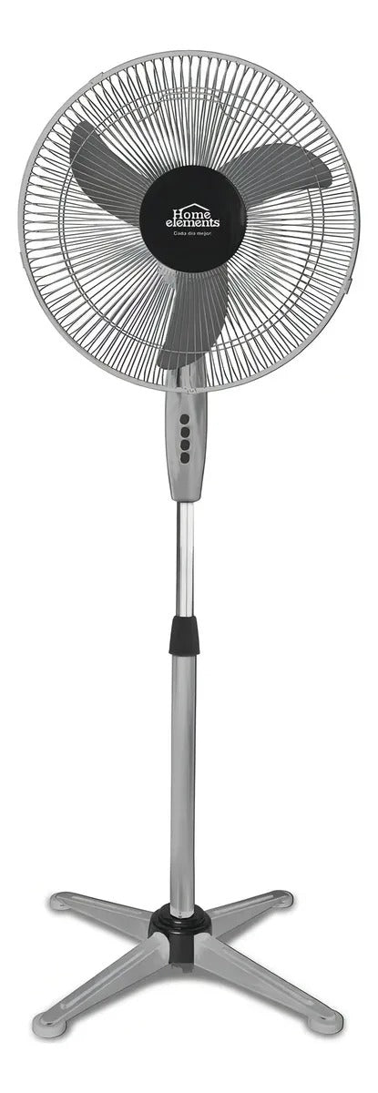 Ventilador Pedestal Home Element 16" GRI